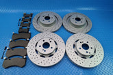 Mercedes Benz E63 Amg front rear brake pads & rotors TopEuro #12004
